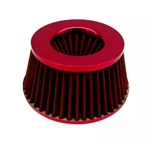 for BMW Air Filter Cone Adjustable 3 3.5 4 inch inlet High Flow small slim RED - Foto 1 di 24