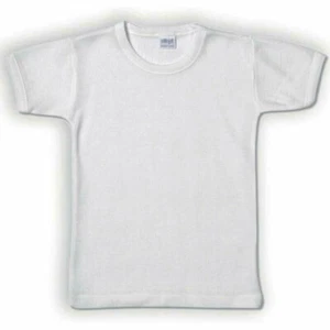 6 Children's T-shirts Ellepi or Trevi Short Sleeve Crew Neck in Wool and Cotton - Picture 1 of 2