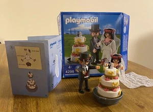 Playmobil Set matrimonio in pensione 4298 con scatola topper torta sposa sposo coppia sposata - Foto 1 di 8