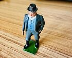 Figurine Homme Bras Mobile Vintage Britains Train Passager Gentleman Homme Jouet Plomb
