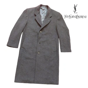 YVES Saint Laurent  Trench coat Cashmere YSL GRAY Color size  XL - Picture 1 of 13