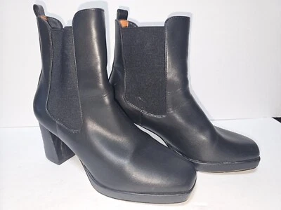 Botín French Connection Penny Puntera Cuadrada Negro Mujer Talla 8.5 Apenas Usado Foto 1 de 4