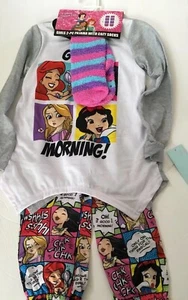 Girls disney princess pajamas With Cozy Socks New Size XS & S - Picture 1 of 1