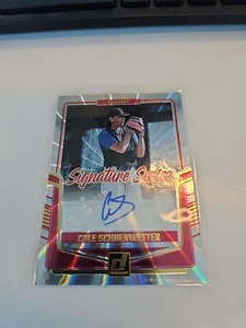 2024 Donruss Signature Series Autograph Cole Schoenwetter #SS-CS Cin Reds E16 - Bild 1 von 2
