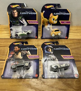 Disney Pixar Lightyear Hot Wheels Character Cars Buzz Sox Izzy XL-01 Set of 4 - Picture 1 of 9