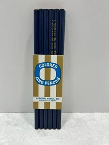 Vintage National Pencil Co Nr. 1209-X N8010 blau farbige Bleistifte Shelbyville TN - Bild 1 von 5