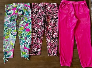 Lilly Pulitzer Lot Of 3 Cotton Stretch Multicolor Leggings Girls XL Women XXS - Picture 1 of 5
