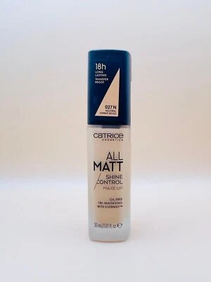 Catrice Cosmetics All Matt Shine Control Makeup 027N Amber Beige 30ml *NEU* - Bild 1 von 3