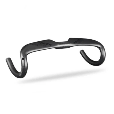 TOSEEK Full Carbon Fiber Bent Bar Road Bike Racing Drop Bar Handlebars 31.8mm - Image 1 of 4