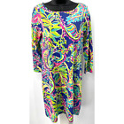Lilly Pulitzer Toucan Play Print Pima Cotton 3/4 Sleeve Marlowe Dress Size M