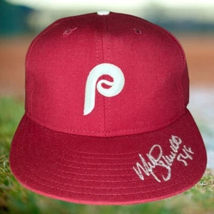 Mike Schmidt Philadelphia Phillies Baseball Cap Autographed - Picture 1 of 8
