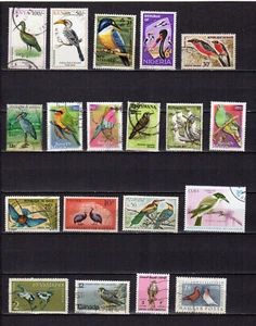 les oiseaux un lot de 15 timbres oblitérés /TE5535 - Picture 1 of 1