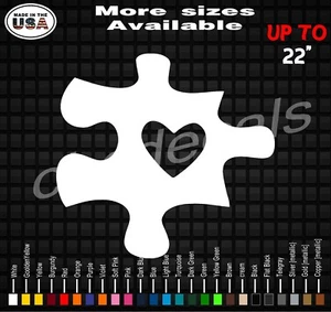 Autism Puzzle Piece Vinyl Decal Sticker Autism Decals Autism Stickers  - Picture 1 of 2