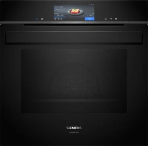 Siemens HS958KDB1 Einbau-Dampfbackofen 60x60 cm Schwarz neue Serie iQ700 EEK: A+ - Bild 1 von 7
