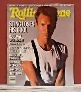 Sting - Vintage 80's Rolling Stone Magazine 1985 - Issue #457🟠 - Picture 1 of 3