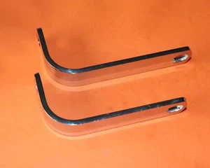 Triumph T90 T100 Daytona CHROM AUSPUFFHALTERUNGEN 1967-73 70-7641 70-7642 UK - Bild 1 von 1