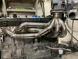 COLECTOR DE ESCAPE TURBO BMW E36 / E46 6w1 alto flujo m50 m52 m54 k64 rendimiento - Imagen 1 de 3