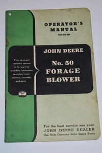 John Deere n° Manuel de l'opérateur du souffleur de fourrage 50 - Photo 1/3