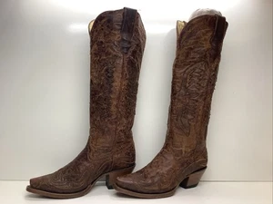 CORRAL COWBOY-DAMENSTIEFEL BRAUN SNIP TOE GRÖSSE 6 M - Bild 1 von 9