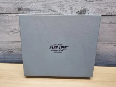 FRANKLIN MINT STAR TREK TRIDIMENSIONAL CHESS SET PIECES ONLY  W/ORIGINAL BOX - Image 1 of 3