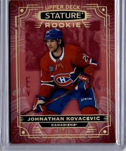 Johnathan Kovacevic Rookie RC /75 2022-23 UD Stature Canadiens - Picture 1 of 2