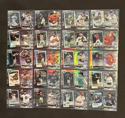 2017 Bowman Chrome Then & Now 完整 20 张卡插入折射器套装 Mike Trout — 第 1/4 张图片