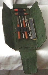 VINTAGE PENCIL CASE + CONTENTS - Picture 1 of 6