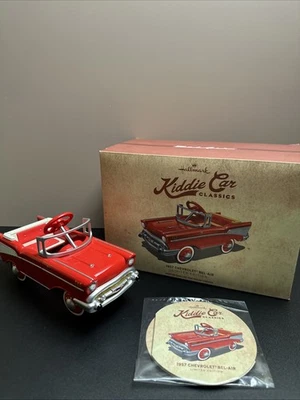 NUEVO Hallmark Kiddie Car Classics 1957 Bel-Air Miniatura Pedal Car Foto 1 de 4