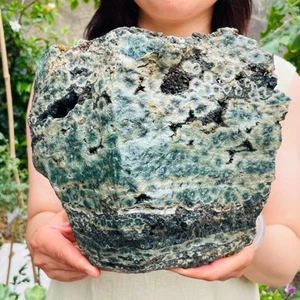 9.00lb Large Natural Ocean Jasper & Druzy Mineral Cut Crystal Rough Healing - Picture 1 of 9