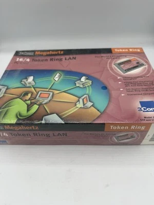 Vintage 3Com Megaherts 16/4 Token Ring LAN PCMCIA Card Model 3C389. - Image 1 of 3