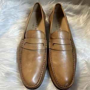 Mezland Shoes Tan Size  9 10 M Spain Calfskin Penny Loafers Mens  Soft Handmade - Picture 1 of 14