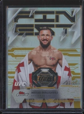 2025 Topps UFC Finest MERAB DVALISHVILI #219 Rare Refractor Parallel JMP1 - Image 1 of 2