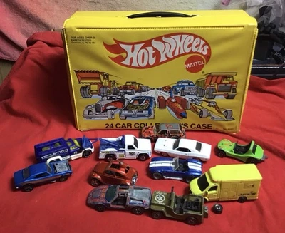 Estuche de transporte de colección Hot Wheels 1983 24 autos coleccionista Mattel No. 8227 Foto 1 de 4