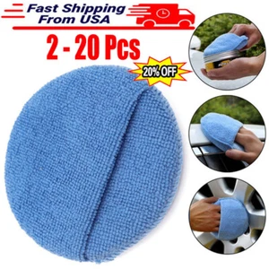 20/10 X 5" Microfiber Foam Sponge Applicator Pads Car Buffing Polish Wax Cleaner - Picture 1 of 16