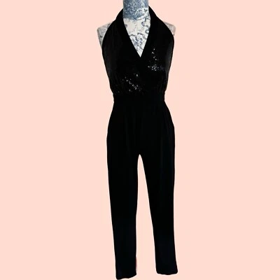 Mono negro con halter de lentejuelas Bebé  Foto 1 de 4