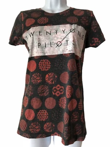 Twenty One Pilots Women's Blurry Face 2015 Graphic Print Charcoal Gray T-Shirt M - Picture 1 of 7