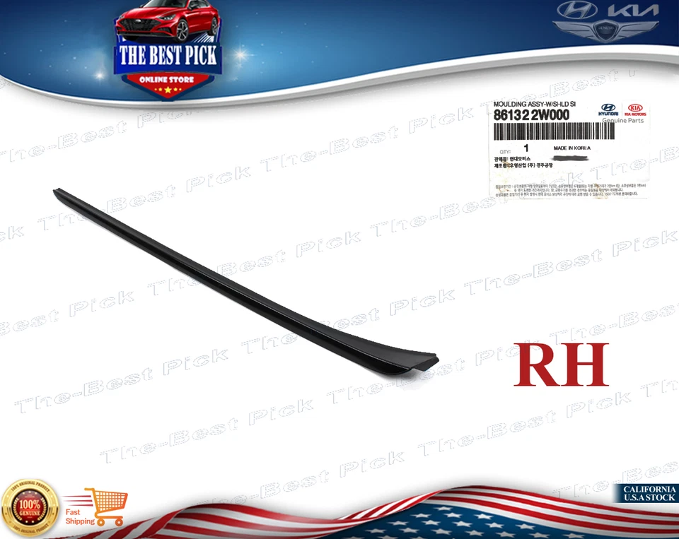 ⭐GENUINO⭐ Moldura de pilar parabrisas lado derecho SANTA FE 2013-18 861322W000 Foto 1 de 1