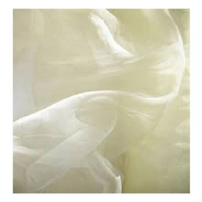 Wholesale 50 Mtrs £1.80 CREAM IVORY Plain Organza Fabric 150CM Wedding Venue - Image 1 of 2