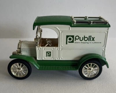 Camión de reparto ERTL 1913 FORD modelo T Publix banco de metal fundido a presión edición 1994 Foto 1 de 4
