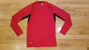 Boys Starter Heat gear Long sleeve Fitted tee Top Athletic Base Layer Red 18 - Picture 1 of 4