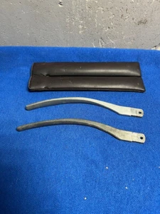 Mercedes W107 Hardtop Soft top Convertible Handles w/ Pouch Vintage 350SL 450SL - Picture 1 of 8