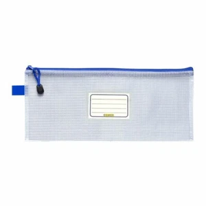 Osmer Clear PVC Mesh Case Pouch Pencil Multipurpose Zipper 340mm x 170mm M3417B - Picture 1 of 1