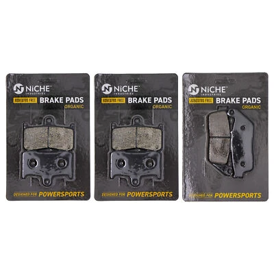NICHE Brake Pad Set for Victory Cross Country Hammer Roads Front Rear Organic - Image 1 of 4
