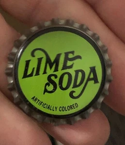 Soda Bottle Cap 1940's Rare Vintage Original Lime Flavor Unused Old Stock NOS - Picture 1 of 2