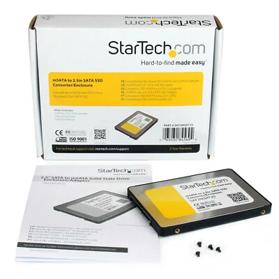 Startech 2.5in SATA to Mini SATA SSD Adapter Enclosure storage enclosure - Image 1 of 4