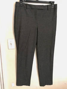 Talbots Womens Pants 8 Gray High-Waist Straight Chino Dress Pocket Career Office - Picture 1 of 5