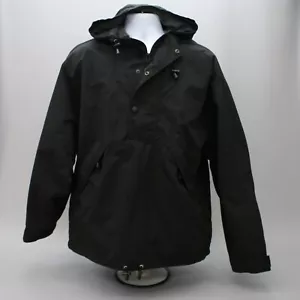 Vintage Gap Men's Large Jacket 1/2 Zip Anorak Pullover Fleece Lined Hooded Coat - Picture 1 of 10