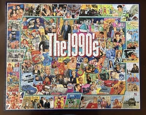Puzzle White Mountain THE 90s 1000 piezas COMPLETO - Imagen 1 de 9
