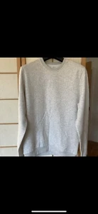 Reiss Crewneck Sweatshirt Grey Melange Small - Picture 1 of 3