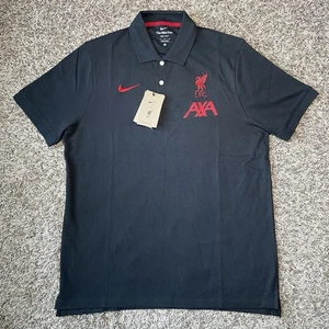 Nike Performance Polo Shirt Liverpool Men's Size Large FV7770-011 Black Red NEW - Picture 1 of 9